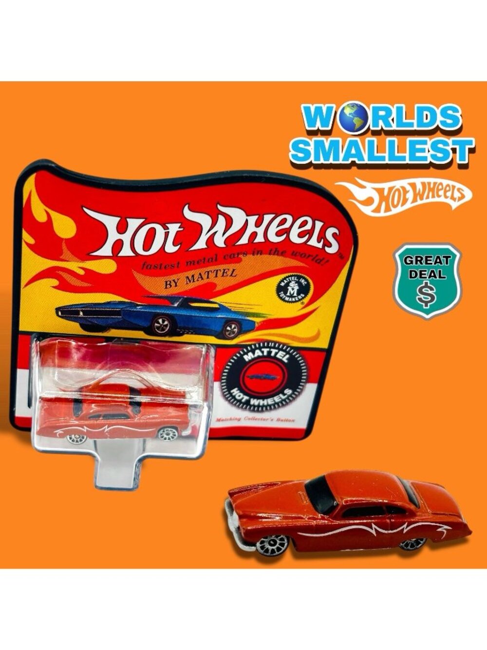 Worlds Smallest Hot Wheels Series 8 Fish'd & Chip'd 2003! Working Wheels!